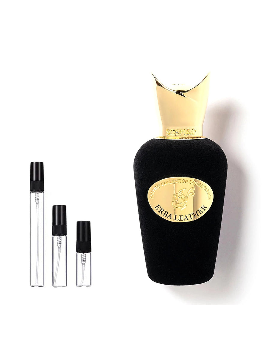 Sospiro Erba Leather Probe – Abfüllung im Glaszerstäuber (2, 5 oder 10 ml)