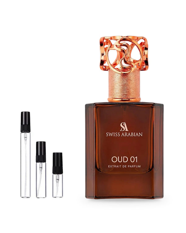 Swiss Arabian Oud 01 Probe – Abfüllung im Glaszerstäuber (2, 5 oder 10 ml)