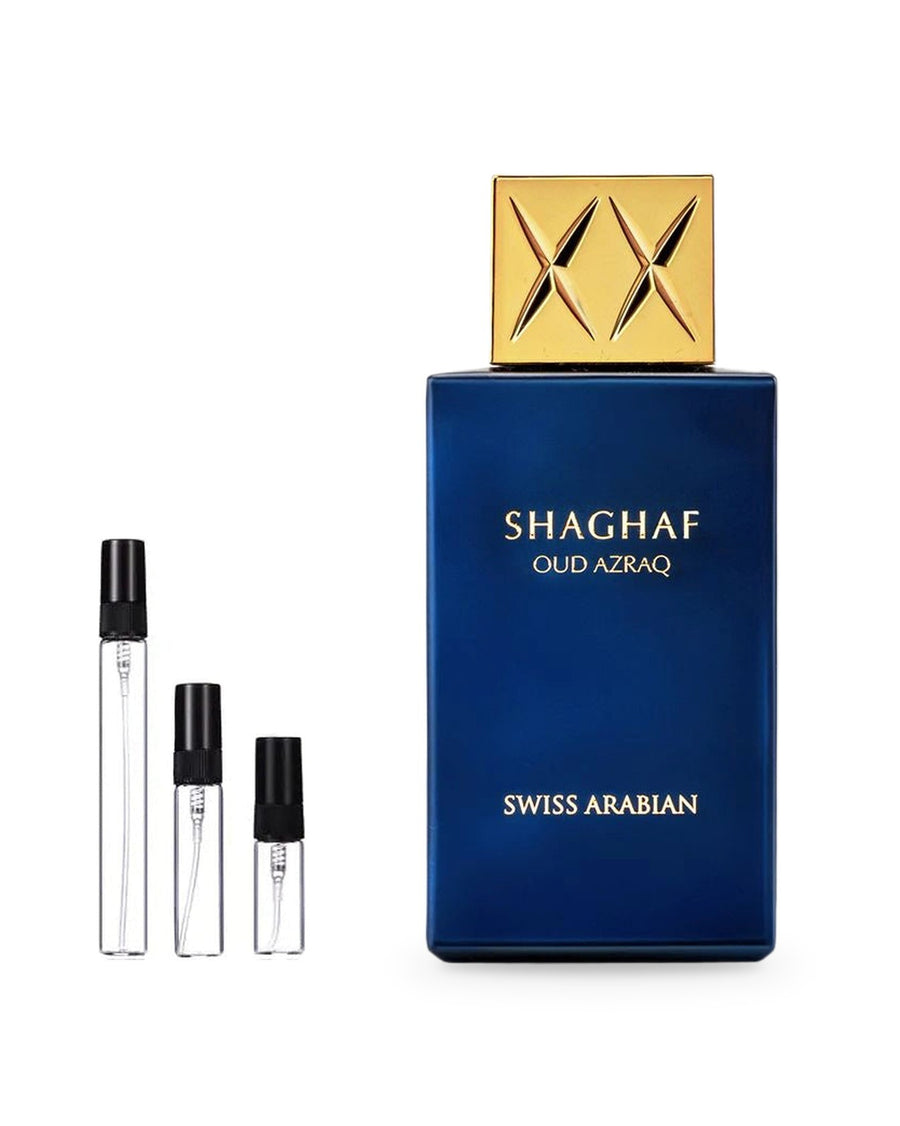 Swiss Arabian Shaghaf Oud Azraq Probe – Abfüllung im Glaszerstäuber (2, 5 oder 10 ml)