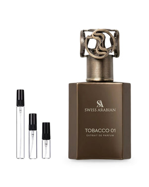 Swiss Arabian Tobacco 01 Probe – Abfüllung im Glaszerstäuber (2, 5 oder 10 ml)
